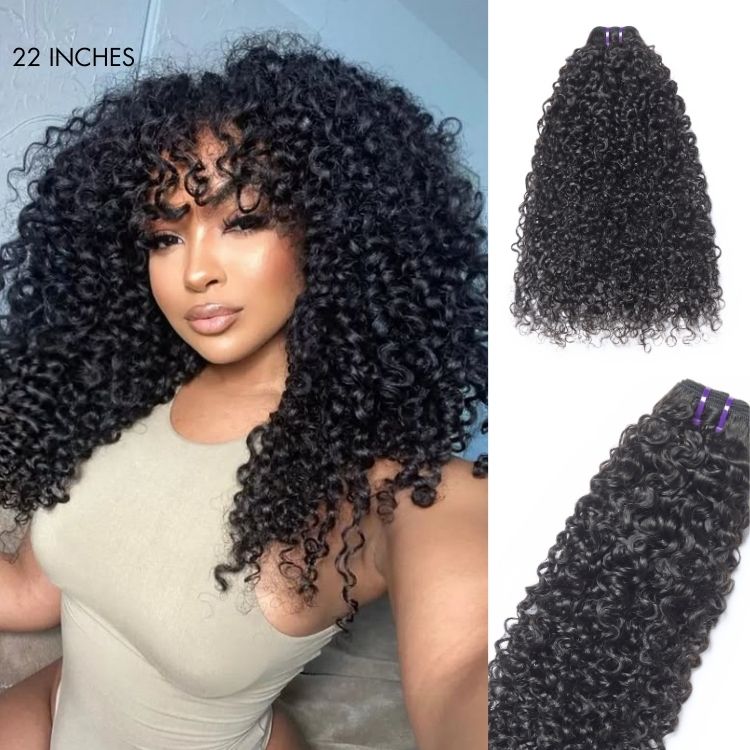 Curly 100% Virgin Human Hair Bundles | 12"-30"