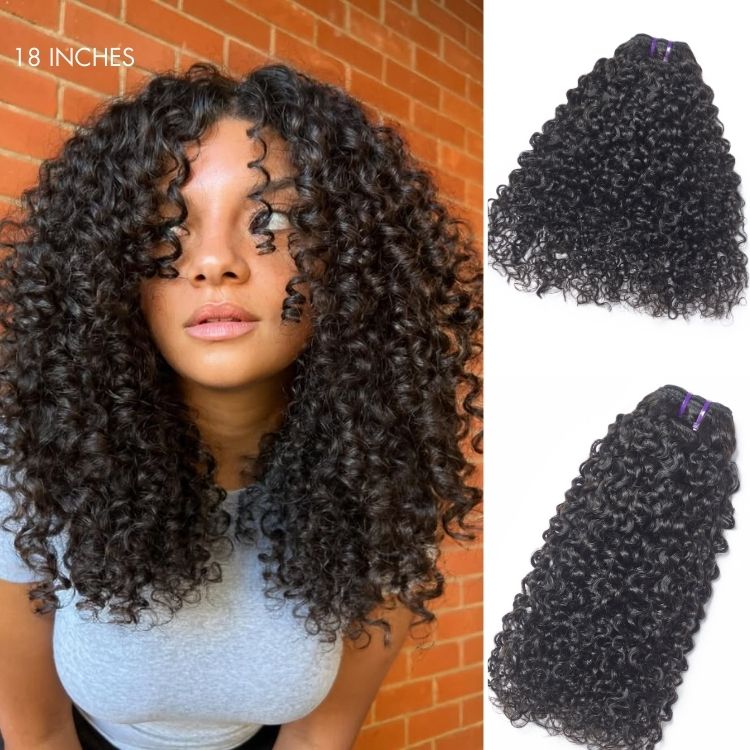 Curly 100% Virgin Human Hair Bundles | 12"-30"