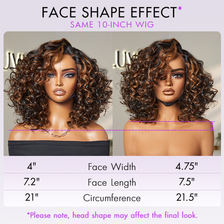 Glueless HD Lace Curly T-Part Lace Human Hair Wig - Grey | 10"-28"