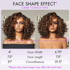 Glueless HD Lace Curly T-Part Lace Human Hair Wig - Grey | 10"-28"