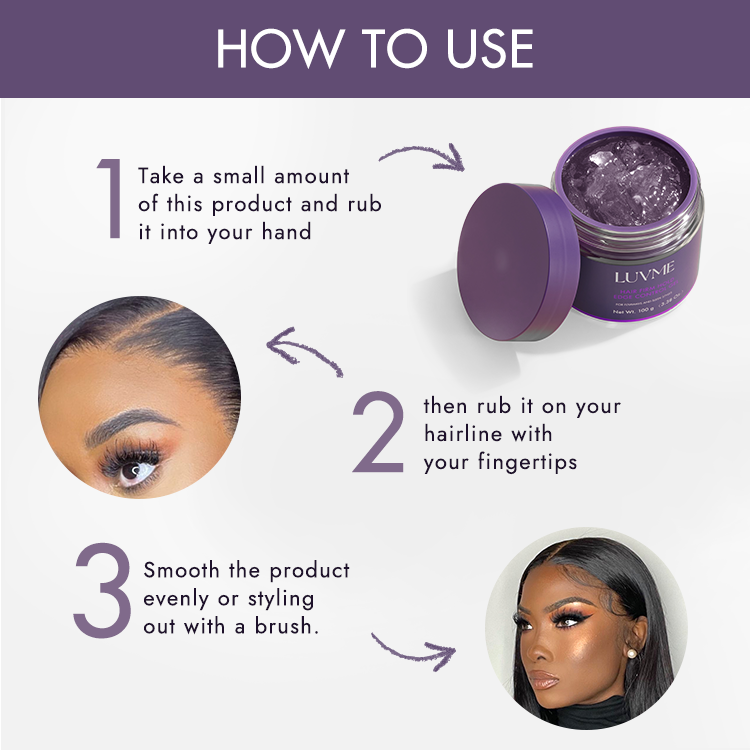 US Only | 1pc Edge Control Gel, 24h Long-Lasting Hold, for...