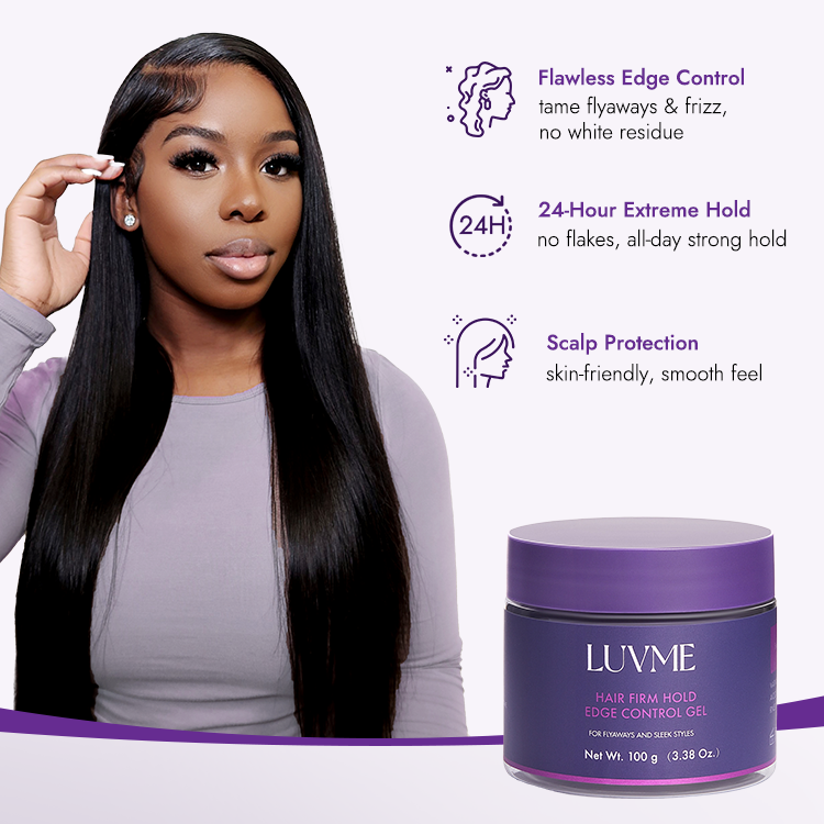 US Only | 1pc Edge Control Gel, 24h Long-Lasting Hold, for...