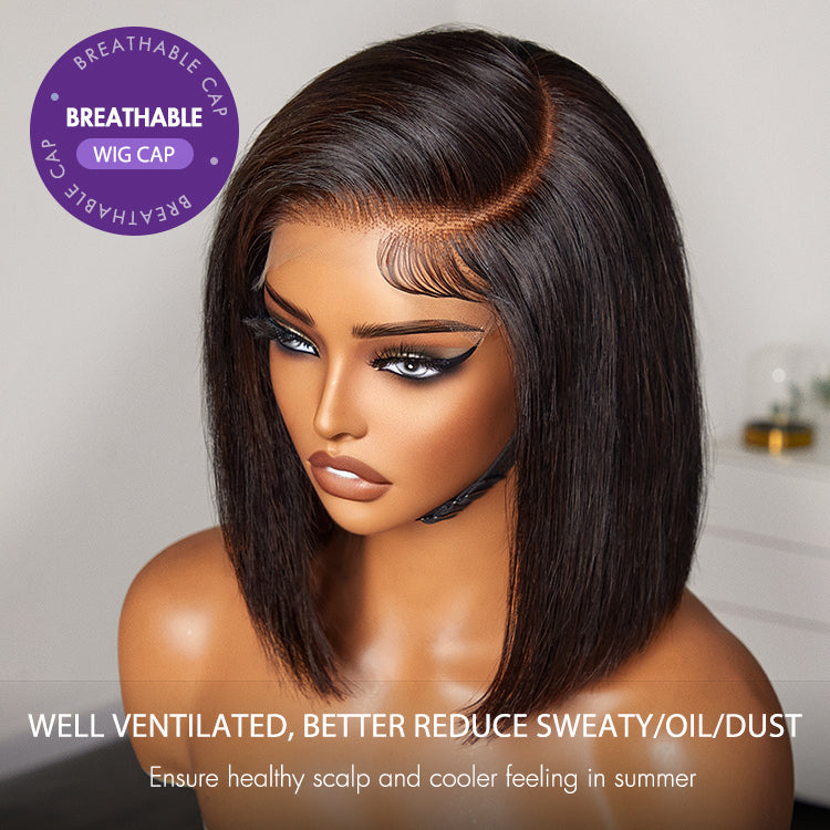 Glueless HD Lace Bob T-Part Lace Human Hair Wig - Blonde | 8"-14"