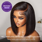 Glueless HD Lace Bob T-Part Lace Human Hair Wig - Blonde | 8"-14"