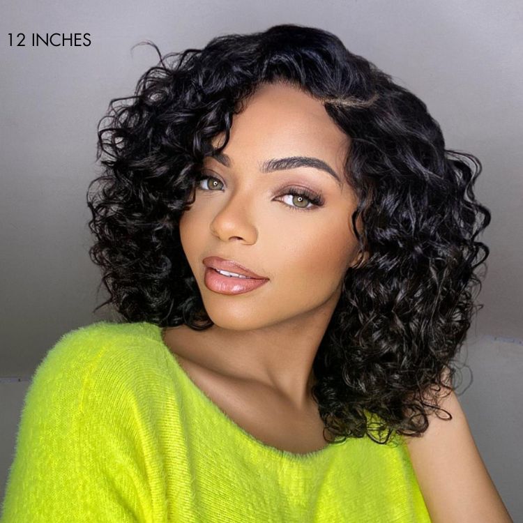 Glueless HD Lace Curly T-Part Lace Human Hair Wig | 10"-28"