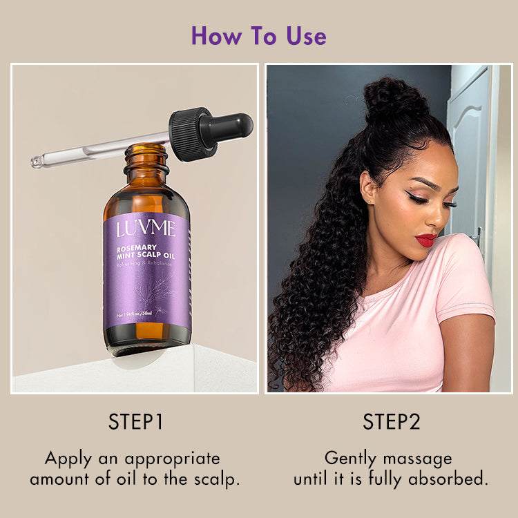 US Only | Luvme Rosemary Mint Scalp Oil, Scalp Care, Soothe &...