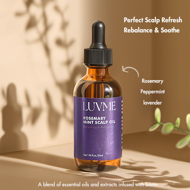 US Only | Luvme Rosemary Mint Scalp Oil, Scalp Care, Soothe &...