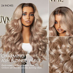 Glueless Loose Wave 5X5 Closure Human Hair Wig - Blonde | 10"-28"