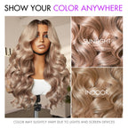 Glueless Loose Wave 5X5 Closure Human Hair Wig - Blonde | 10"-28"