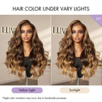 Glueless HD Lace Body Wave T-Part Lace Human Hair Wig - Highlight 180% Density | 10"-28"