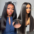 Glueless HD Lace Straight T-Part Lace Human Hair Wig 200% Density | 10"-28"