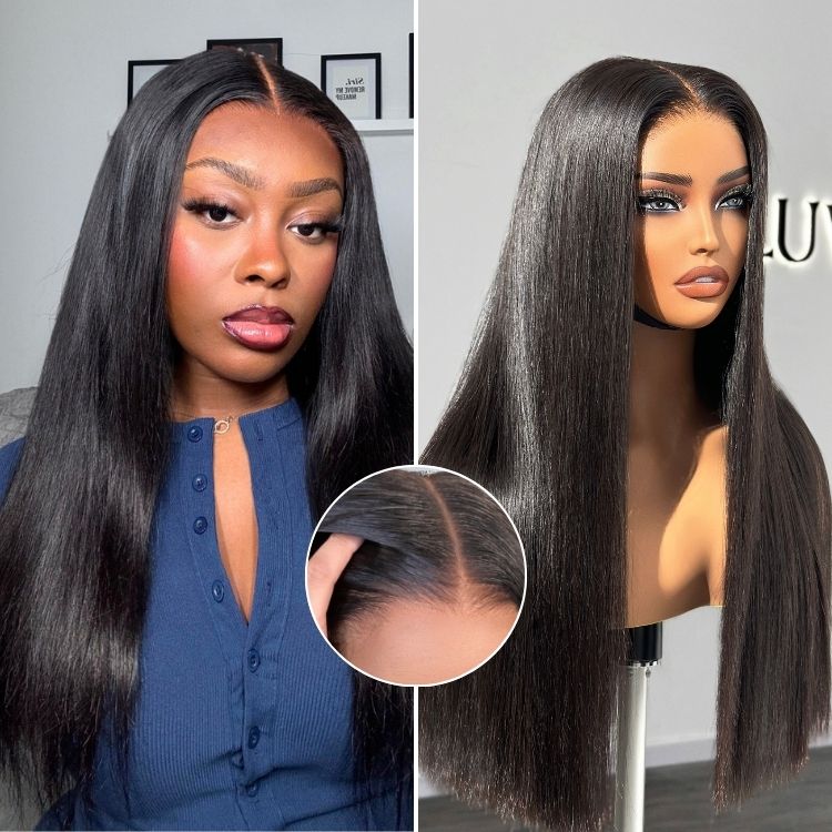Glueless HD Lace Straight T-Part Lace Human Hair Wig 200% Density | 10"-28"