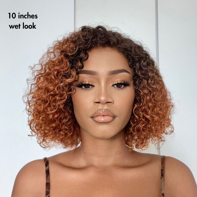 Glueless HD Lace Pixie T-Part Lace Human Hair Wig - Red | 8"-14"