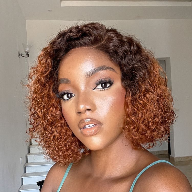 Glueless HD Lace Pixie T-Part Lace Human Hair Wig - Red | 8"-14"