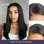 Glueless Bob 5X5 Closure Human Hair Wig - Blonde | 8"-14"