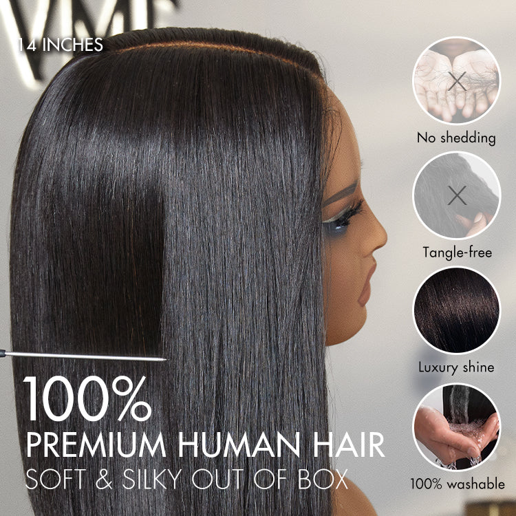 Glueless Bob 5X5 Closure Human Hair Wig - Blonde | 8"-14"