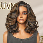 Glueless HD Lace Water Wave T-Part Lace Human Hair Wig - Highlight 200% Density | 10"-28"