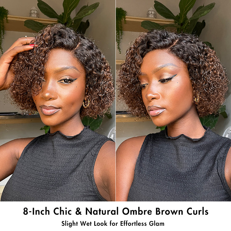 Glueless HD Lace Pixie T-Part Lace Human Hair Wig | 8"-14"