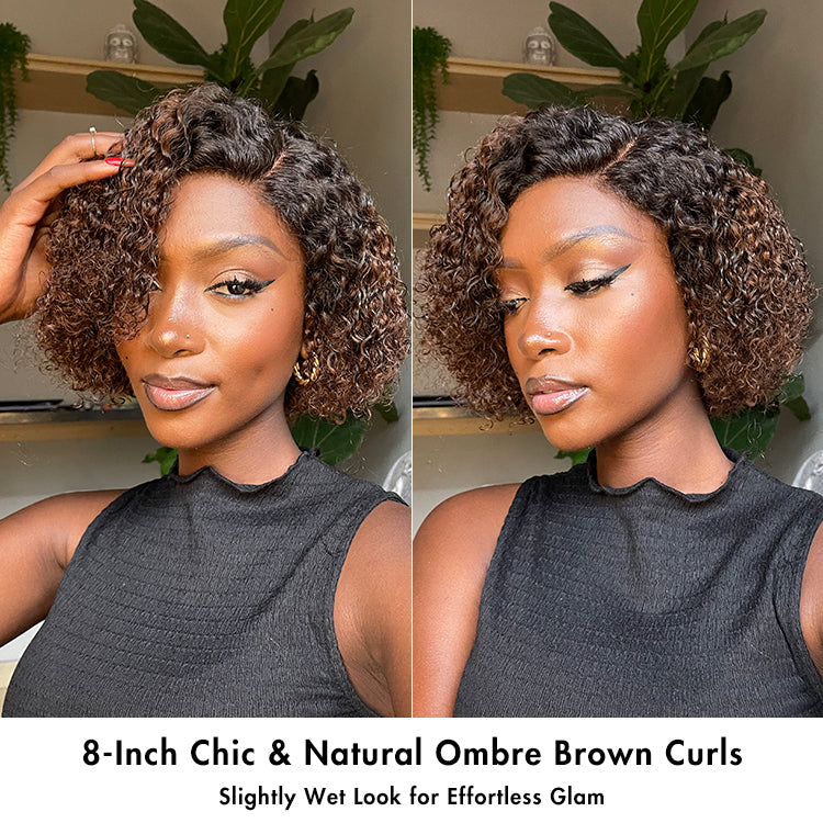Glueless HD Lace Pixie T-Part Lace Human Hair Wig | 8"-14"