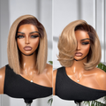 Glueless HD Lace Bob T-Part Lace Human Hair Wig - Red | 8"-14"
