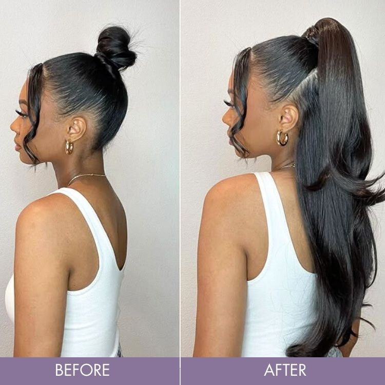 Glueless Kinky Straight Human Hair Wig 180% Density | 10"-28"