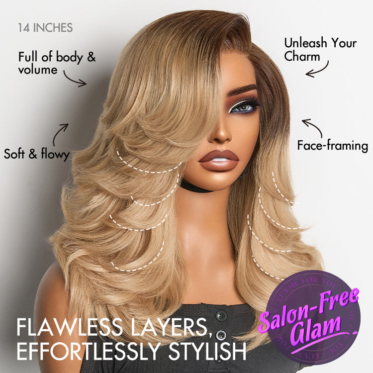 Glueless HD Lace Layered T-Part Lace Human Hair Wig - Red | 10"-28"