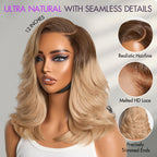 Glueless HD Lace Layered T-Part Lace Human Hair Wig - Red | 10"-28"