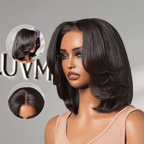 Glueless Layered T-Part Lace Human Hair Wig - Red | 8"-14"