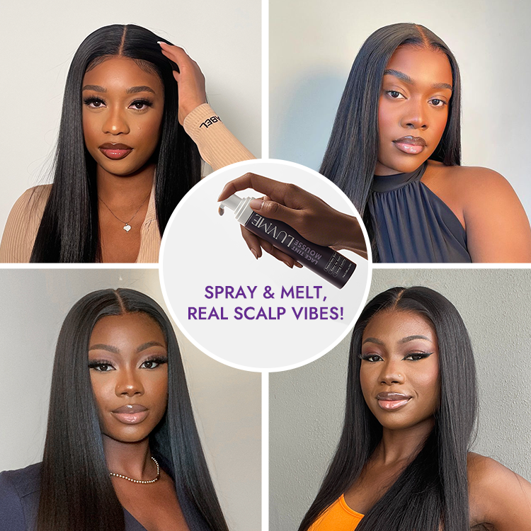 Water Wave Human Hair Wig - Grey | 10"-28"