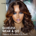 Glueless HD Lace Loose Wave T-Part Lace Human Hair Wig - Red 180% Density | 10"-28"