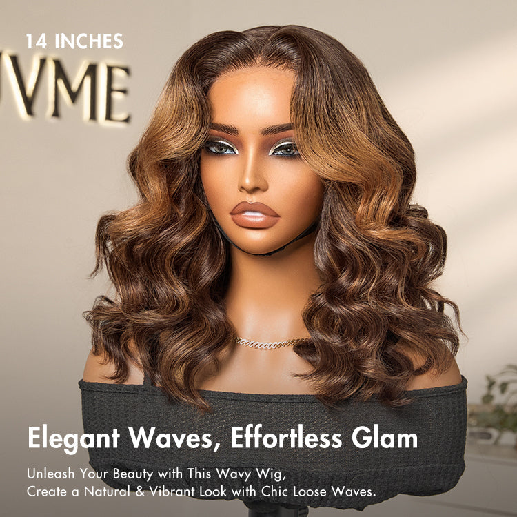 Glueless HD Lace Loose Wave T-Part Lace Human Hair Wig - Red 180% Density | 10"-28"