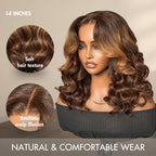 Glueless HD Lace Loose Wave T-Part Lace Human Hair Wig - Red 180% Density | 10"-28"