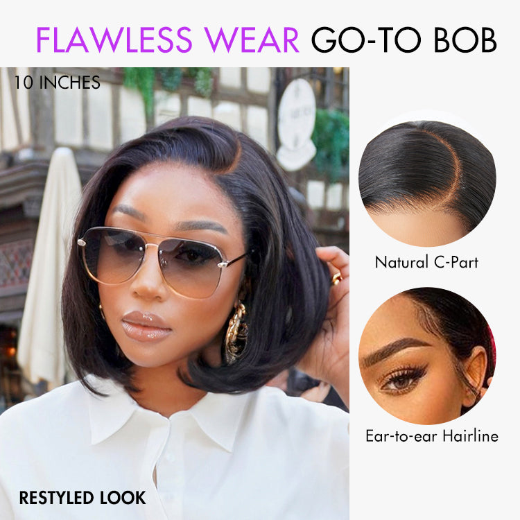 Glueless Bob Human Hair Wig - Highlight | 8"-14"