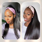 Glueless Kinky Straight Headband Human Hair Wig 180% Density | 10"-28"