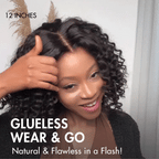 Glueless Curly T-Part Lace Human Hair Wig - Grey | 10"-28"