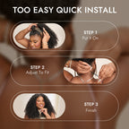 Glueless Kinky Straight Human Hair Wig 180% Density | 10"-28"