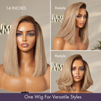 Glueless HD Lace Bob T-Part Lace Human Hair Wig - Red | 8"-14"