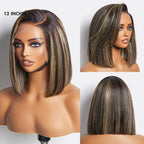 Glueless Bob T-Part Lace Human Hair Wig - Red | 8"-14"