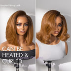 Glueless HD Lace Bob T-Part Lace Human Hair Wig - Red | 8"-14"