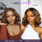 Glueless HD Lace Loose Wave T-Part Lace Human Hair Wig - Red 180% Density | 10"-28"