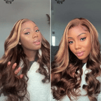 Glueless Body Wave 13X4 Frontal Human Hair Wig - Red | 10"-28"