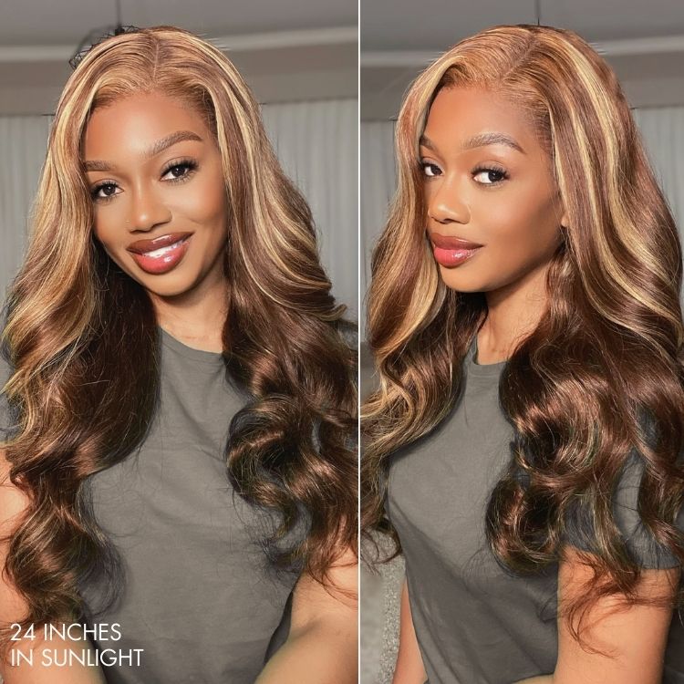 Glueless Body Wave 13X4 Frontal Human Hair Wig - Red | 10"-28"