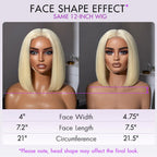 Glueless HD Lace Bob T-Part Lace Human Hair Wig - Red | 8"-14"