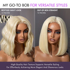 Glueless HD Lace Bob T-Part Lace Human Hair Wig - Red | 8"-14"
