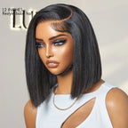 Glueless HD Lace Bob T-Part Lace Human Hair Wig - Blonde | 8"-14"