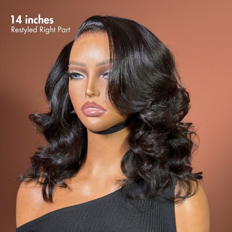 Glueless HD Lace Body Wave T-Part Lace Human Hair Wig - Blonde | 10"-28"