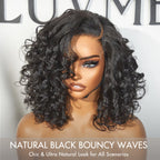 Glueless HD Lace Curly T-Part Lace Human Hair Wig - Grey | 10"-28"