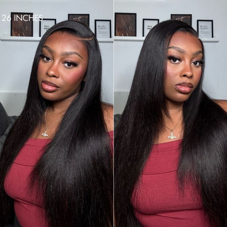 Glueless HD Lace Layered T-Part Lace Human Hair Wig - Grey | 8"-14"