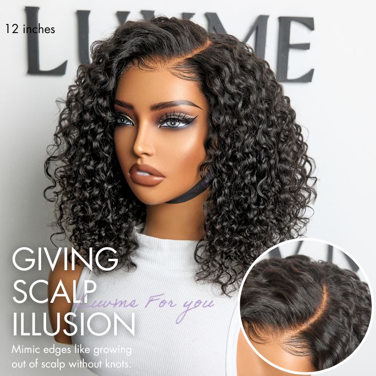 Glueless HD Lace Curly T-Part Lace Human Hair Wig | 10"-28"