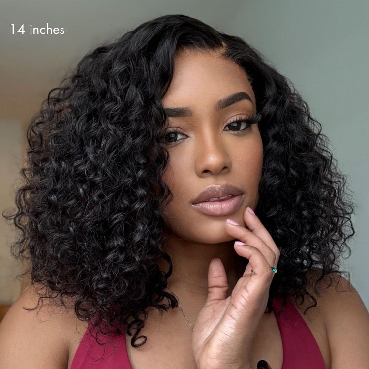 Glueless HD Lace Curly T-Part Lace Human Hair Wig | 10"-28"